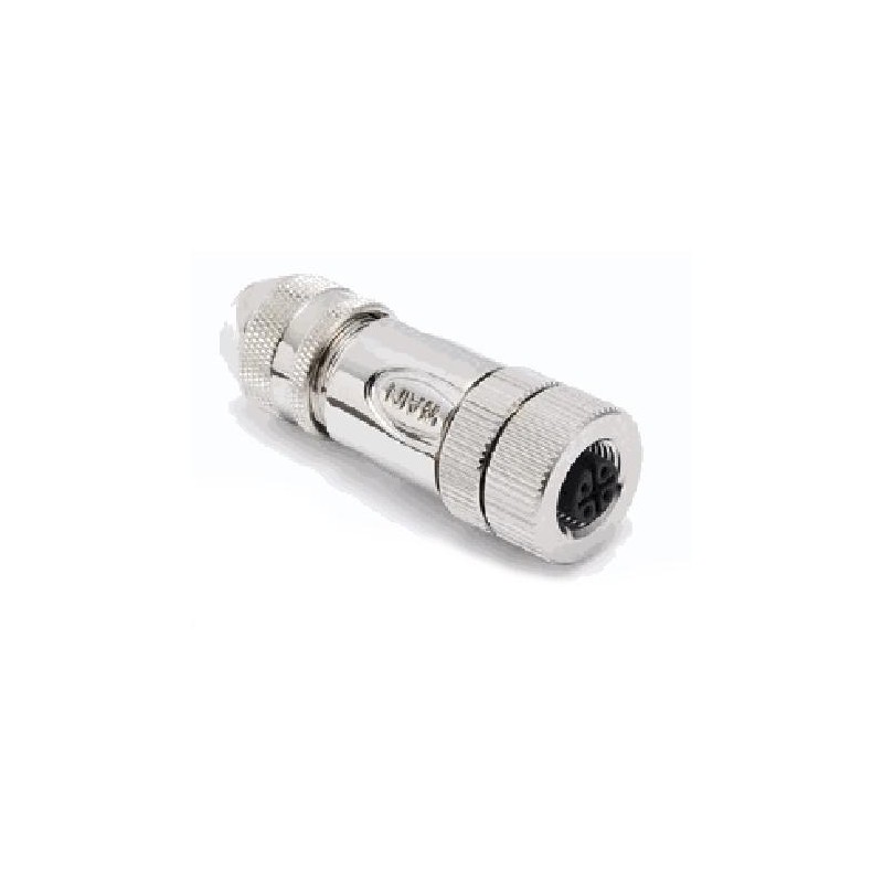 Connecteur femelle M12, 8 pol., codage A IP67, 2A, blindé